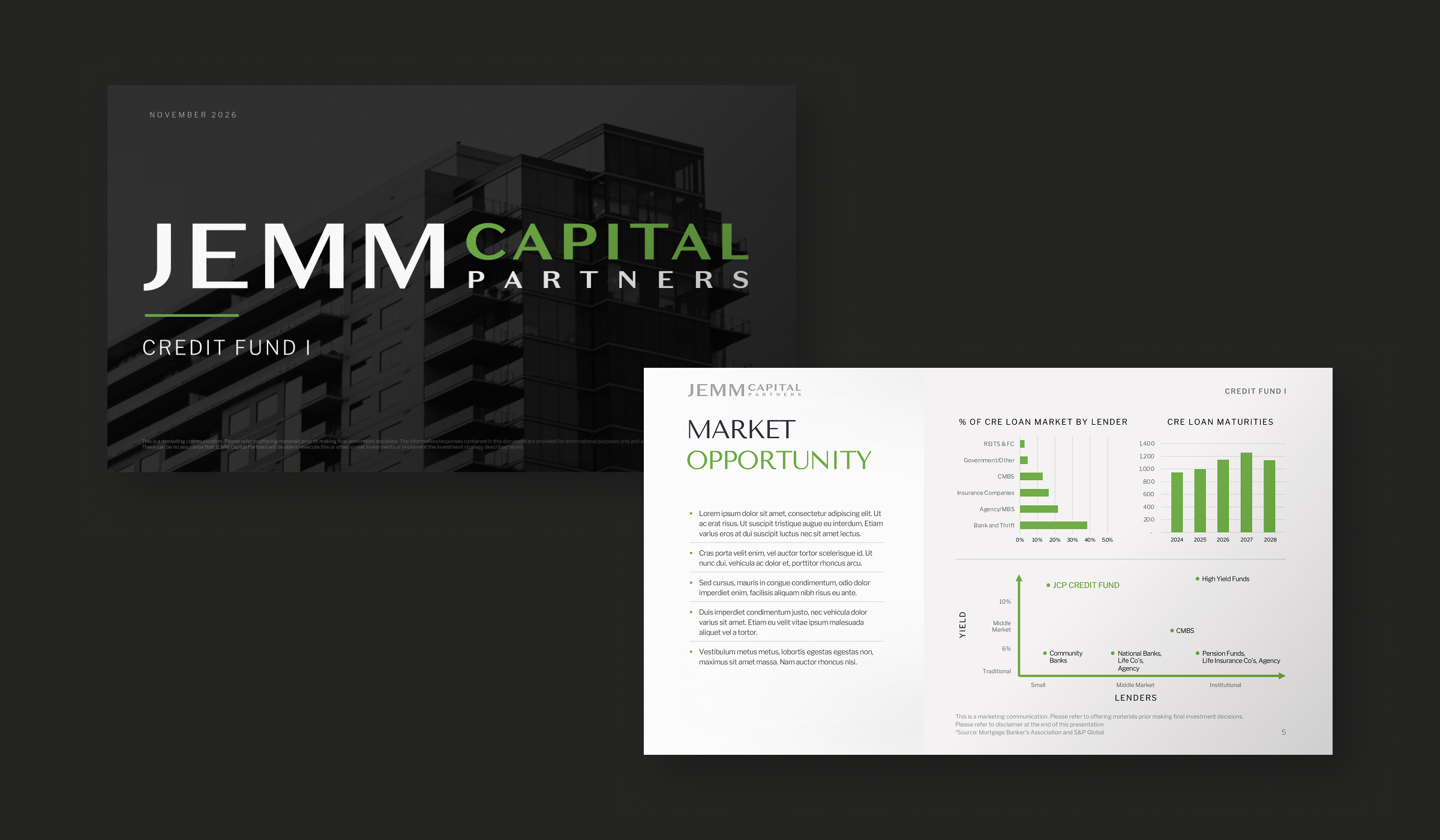 JEMM Capital Partners Investor Presentation Design