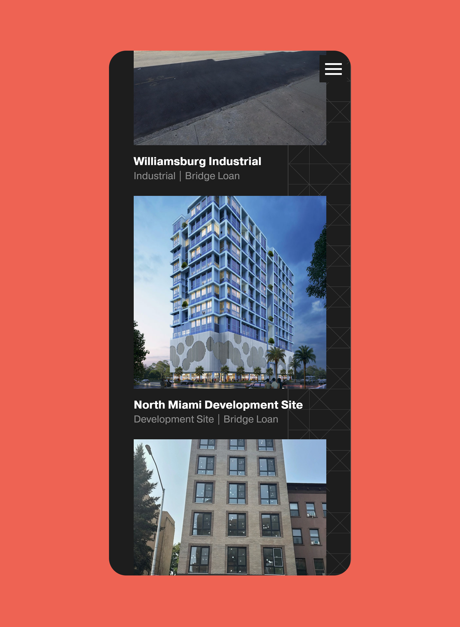 Mobile website design for Hirshmark Capital