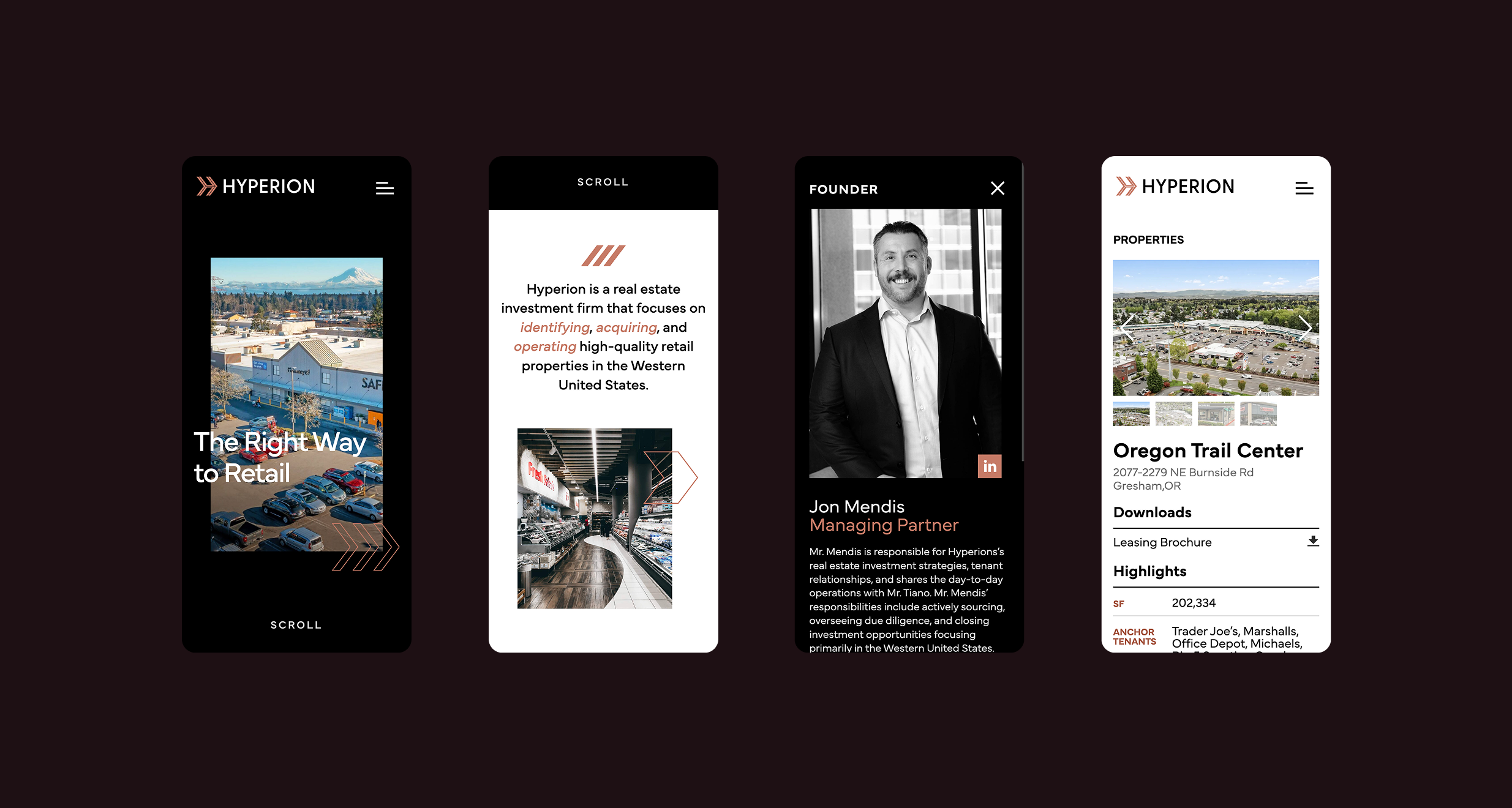 Website design for Hyperion Realty Capital