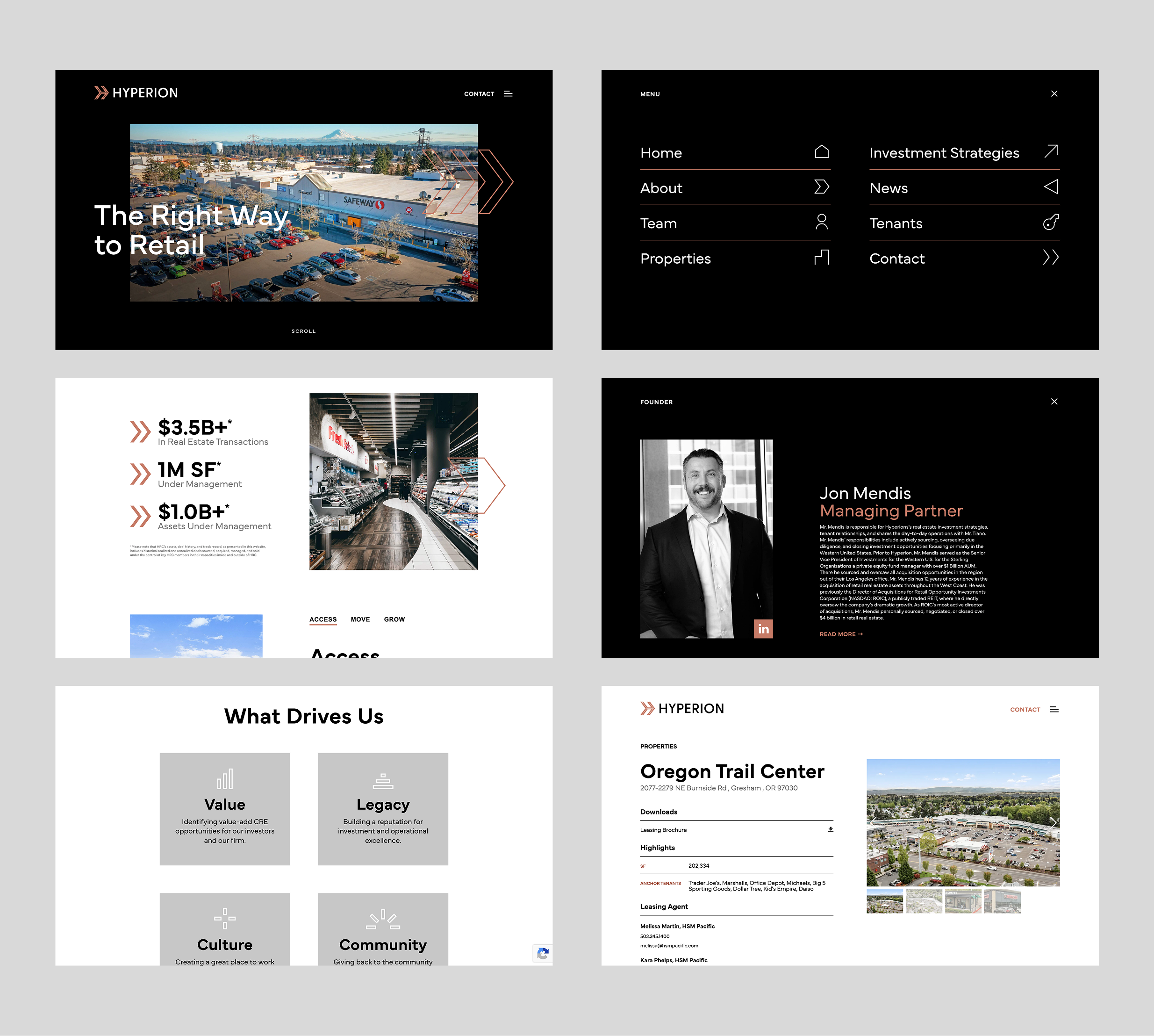 Website design for Hyperion Realty Capital