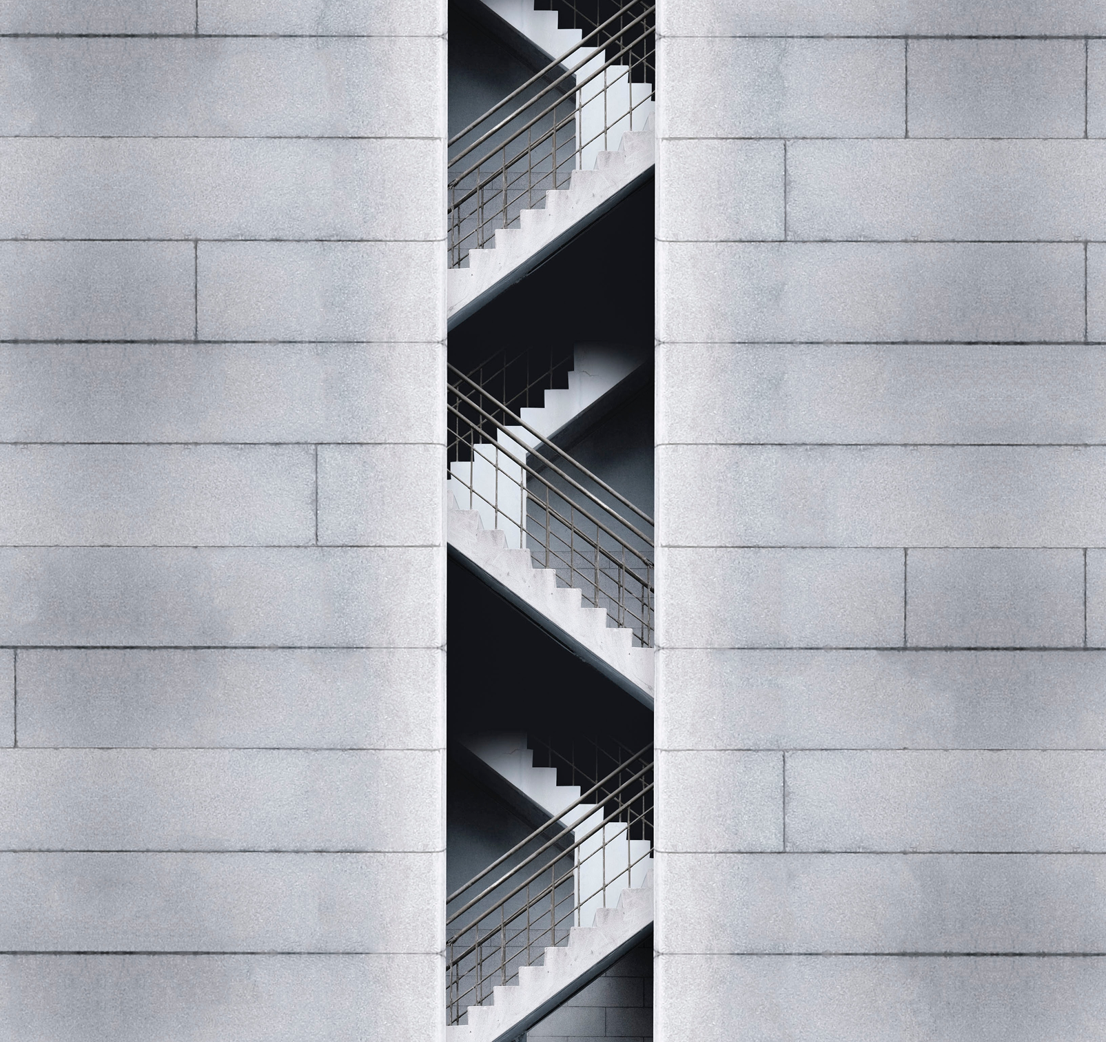 A tall staircase