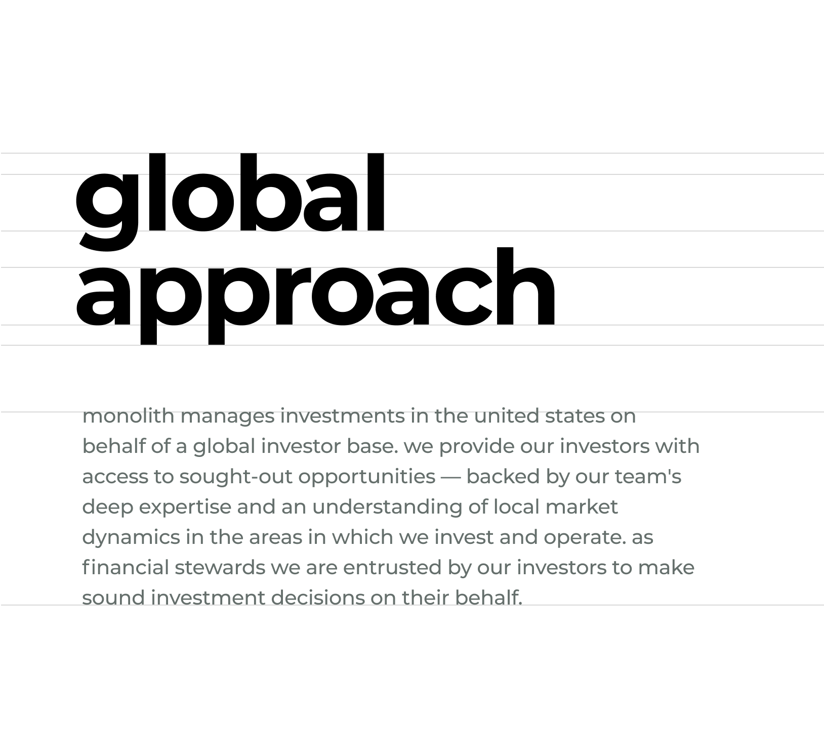 Typography for Monolith Capital