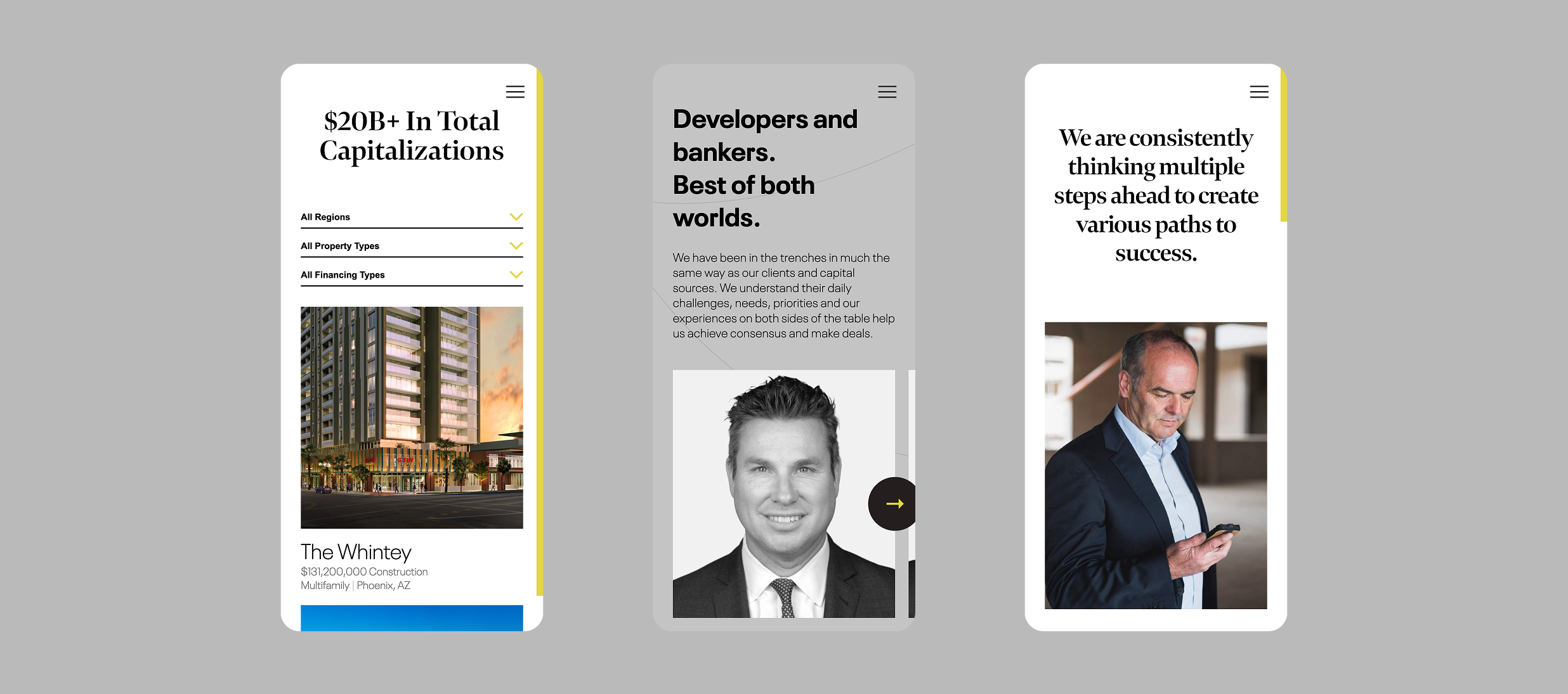 Website design for WAY Capital